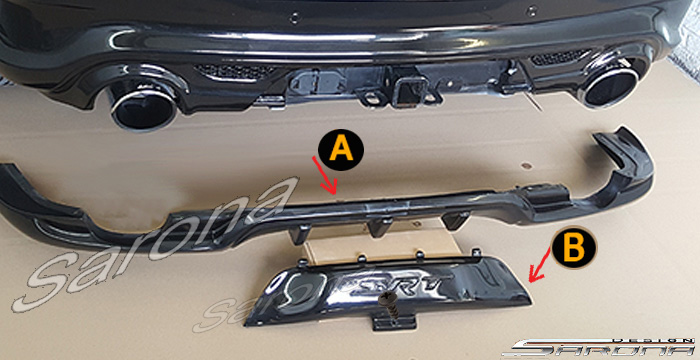 Custom Jeep Grand Cherokee  SUV/SAV/Crossover Rear Lip/Diffuser (2011 - 2020) - $690.00 (Part #JP-007-RA)